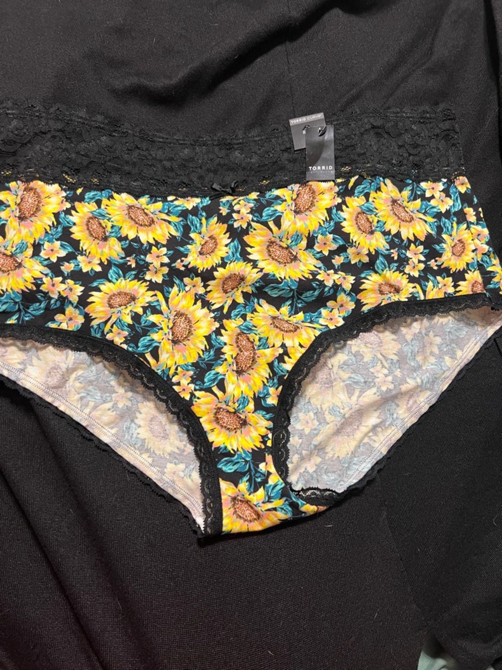 Torrid Sunflower Lace Brief Panty